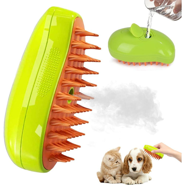 Rechargeable Steam Brush for Dogs and Cats, Cleaning and Relaxation in One Step