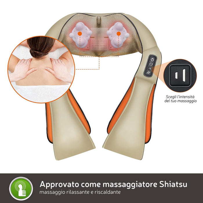 Shiatsu Cervicale Pro, massaggiatore avanzato per collo e spalle