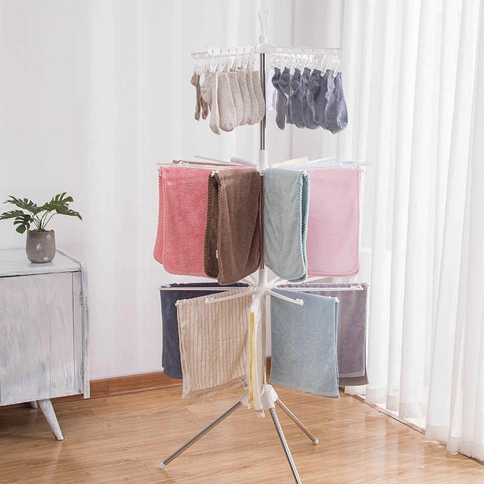 Expandable Folding Clothes Airer