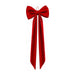 Fiocco di Natale rosso con coda lunga 40x180 cm