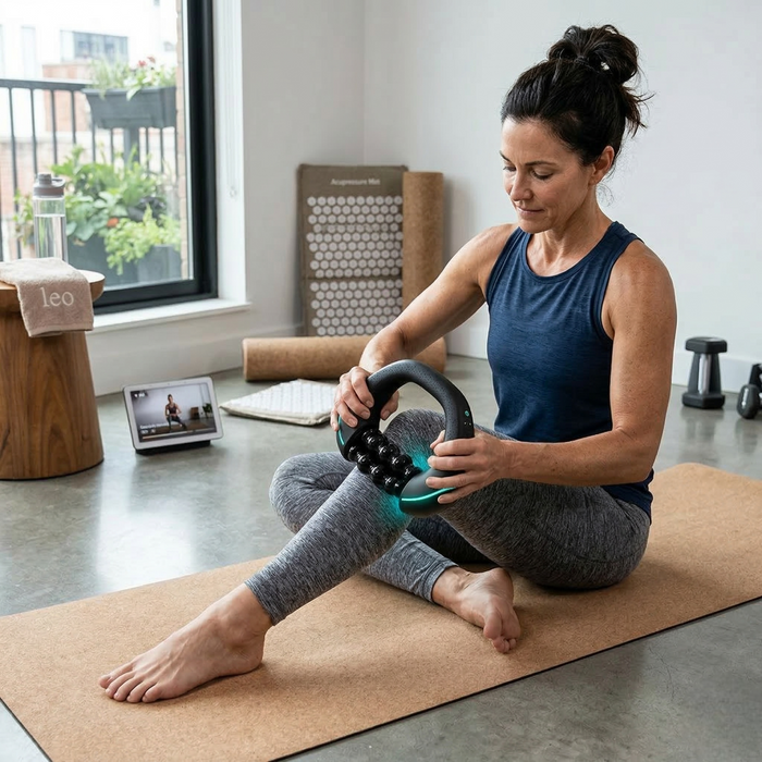 FlexiRoll Massaggiatore Elettrico Rotante Ricaricabile USB