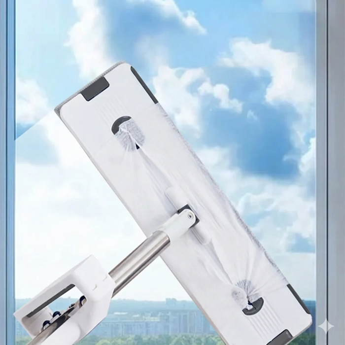 Alice Scopa con Sistema Pulizia a 360° con Secchio Richiudibile