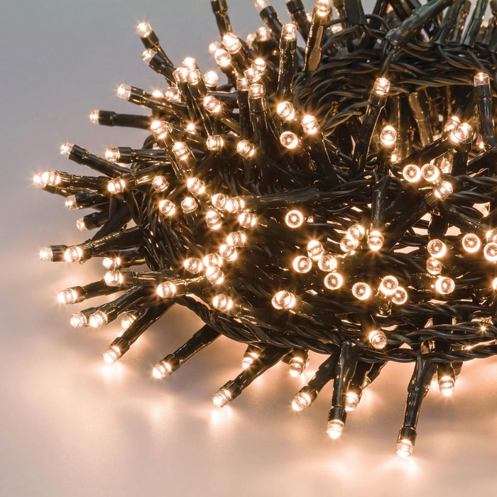 Catena luminosa 1000 LED bianco caldo per albero