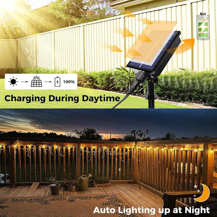 Catena Luminosa Solare LED 12.2 Metri