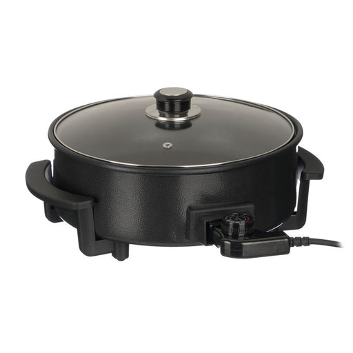 Padella elettrica 30 cm con coperchio in vetro