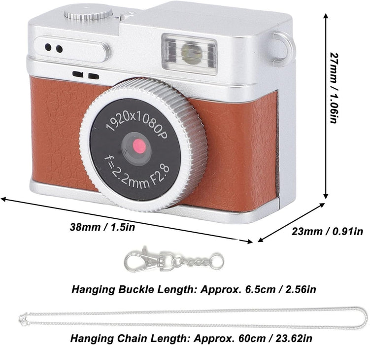 portachiavi con fotocamera ricaricabile USB per video e foto in movimento