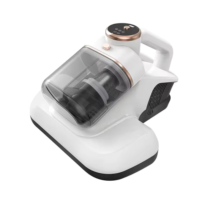 Aspirapolvere senza fili in uso su pavimento mentre aspira polvere e detriti