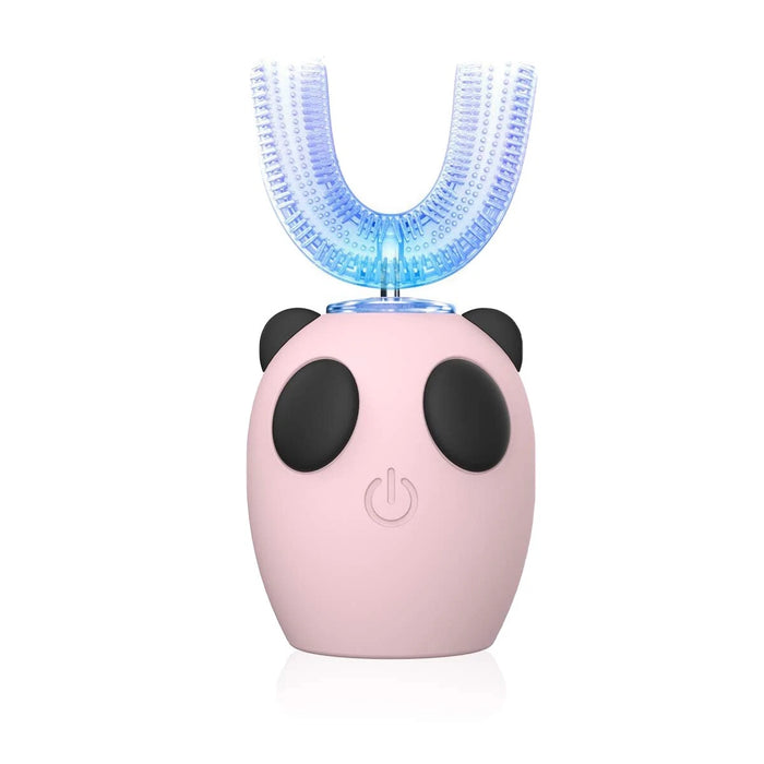 Brosse à Dents Électrique Enfants Ultrasons Forme en U Silicone Souple 6-12 Ans